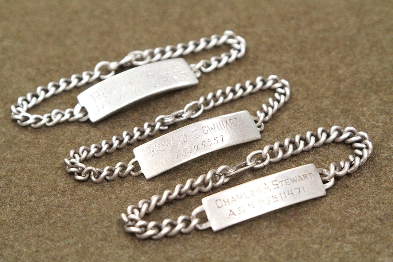 Vintage Silver ID Bracelets